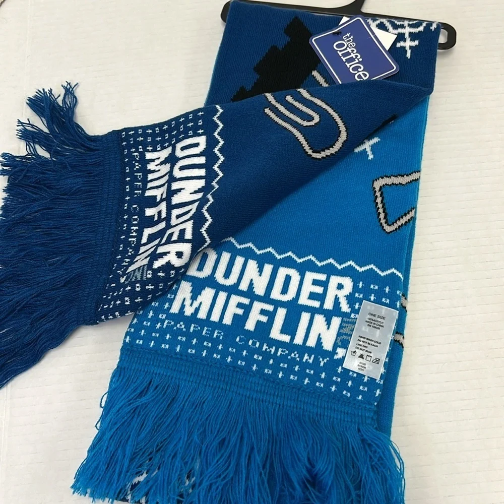 NEW NBC The Office Dunder Mifflin Reversible Unisex Scarf